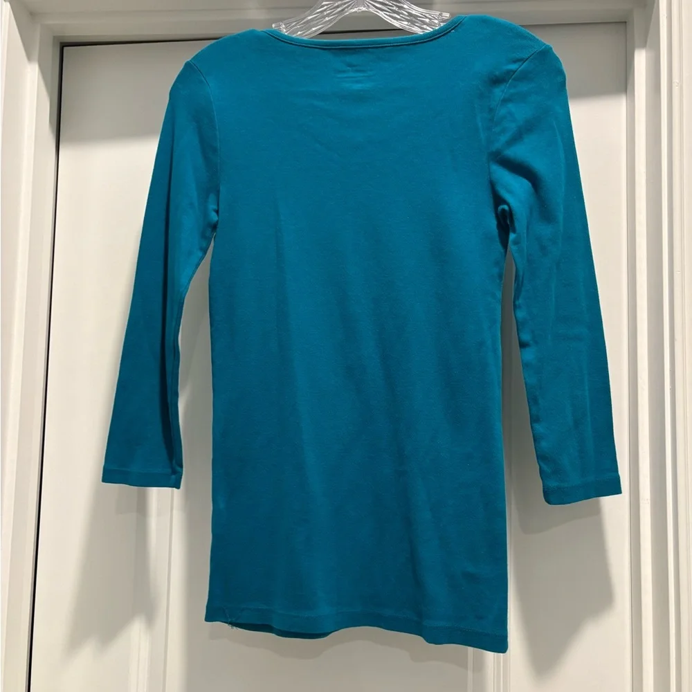 J. Crew Turquoise Henley